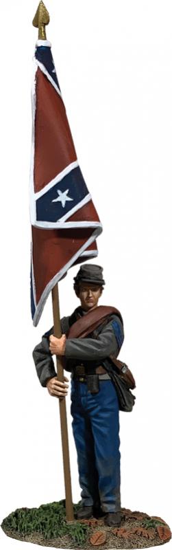 Confederate Army of Northern Virginia Flag at Rest--Single Figure #2