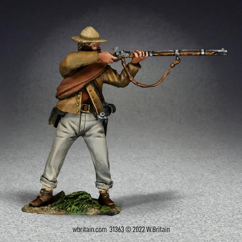 Confederate Infantry Standing Firing, No.4--single figure #1