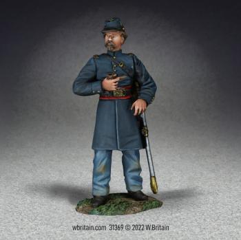 Image of Federal Company Officer With Pipe, No.2--single figure