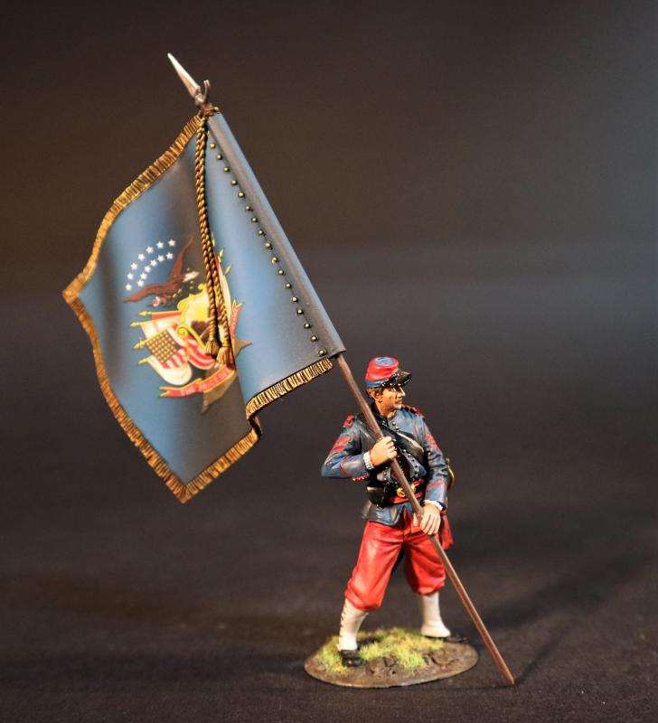 Line Infantry Standard Bearer, The 14th Regiment New York State Militia, The First Battle of Bull Run, 1861, The ACW--Single Figure #1