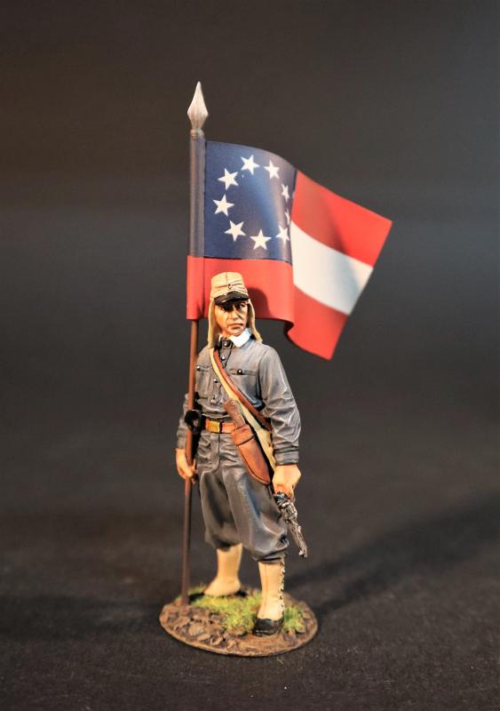 Standard Bearer, The Liberty Hall Volunteers, Co. 1, 4th Virginia Regiment, First Brigade, The Army of the Shenandoah, The First Battle of Manassas, 1861, ACW 1861-1865--single figure #1