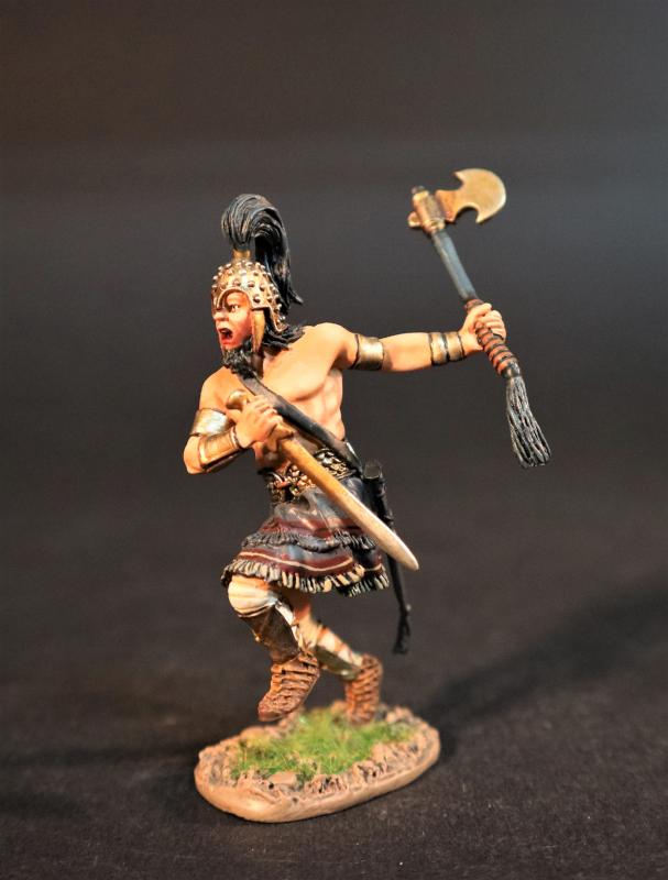 Myrmidon Warrior (running with sword & axe), The Myrmidons, The Greeks, The Trojan War--single figure #1