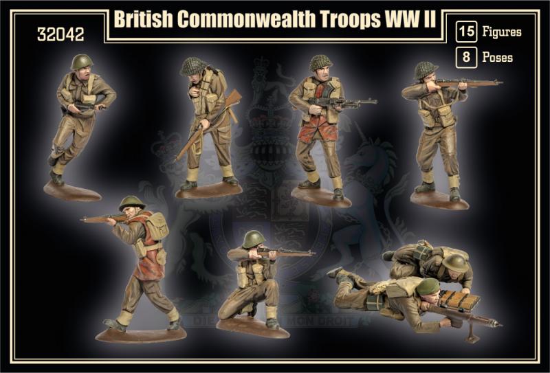 1/32 WWII British Infantry--15 Figures in 8 poses #4