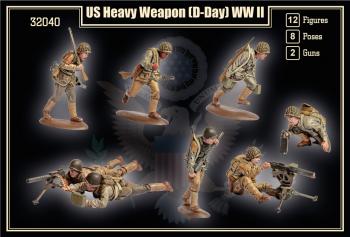 Image of 1/32 WWII U.S. Infantry D-Day Heavy Weapons--12 Figures in 8 poses plus 2 guns--AWAITING RESTOCK. Image of 1/32 WWII U.S. Infantry D-Day Heavy Weapons--12 Figures in 8 poses plus 2 guns--AWAITING RESTOCK.