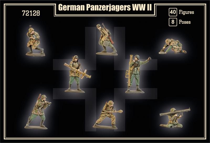 WWII German Panzerjagers--40 Figures in 8 poses #2