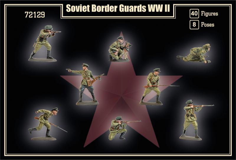 WWII Soviet Border Guards -- 40 Figures in 8 poses #2