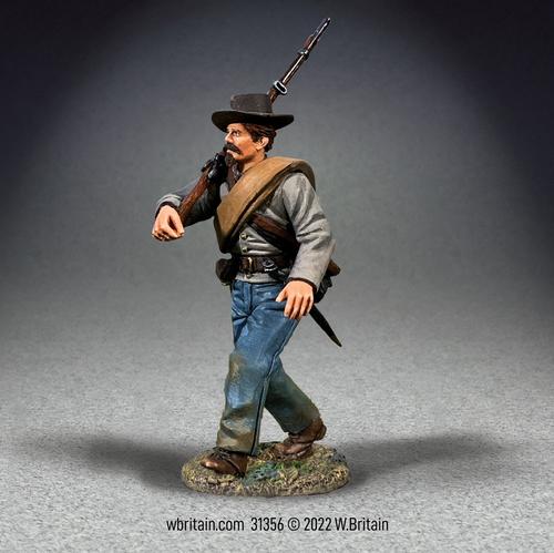 Confederate Infantry Marching, No.2--single figure #1