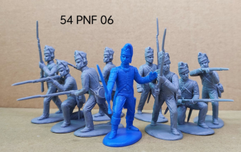 54mm 1/32 Scale No Riders, No Saddles Armies in Plastic 7x Running Horses 