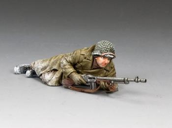 B.A.R. Gunner--single prone American GI WWII figure #0