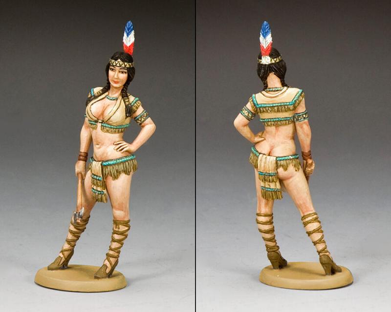 Playmate Pocahontas--single Vietnam-era female figure #2