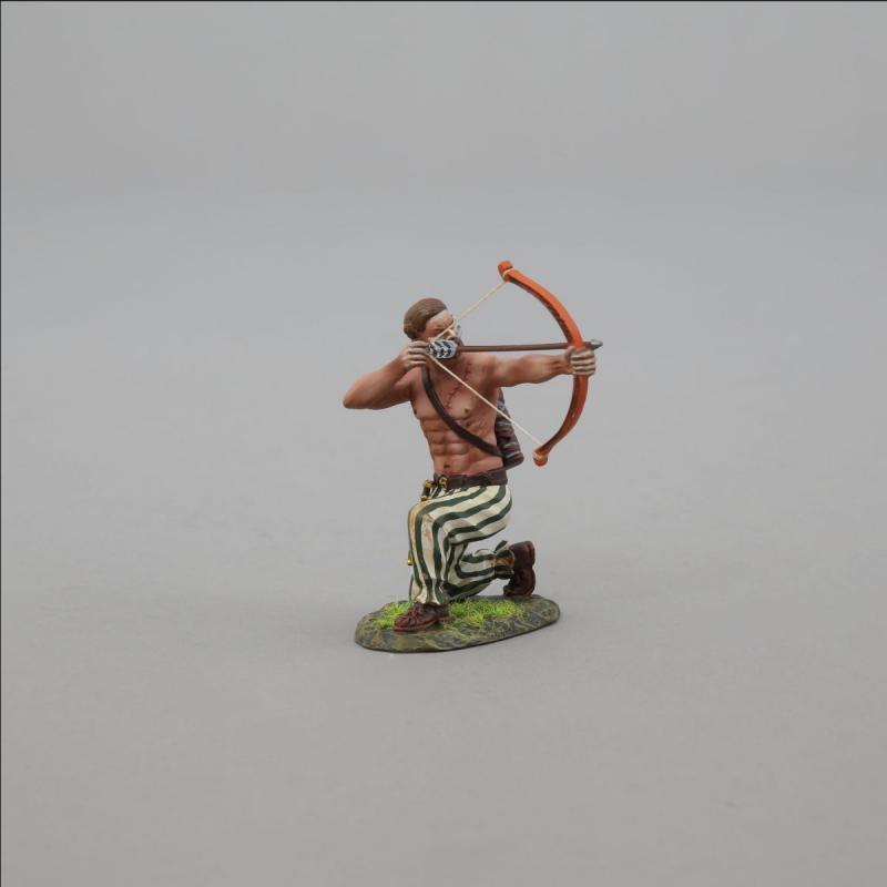 Kneeling Aiming Germanic Archer--single figure #1