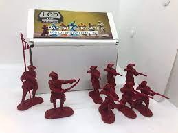 Image of British Firing Line--eight figures in four poses--AWAITING RESTOCK.