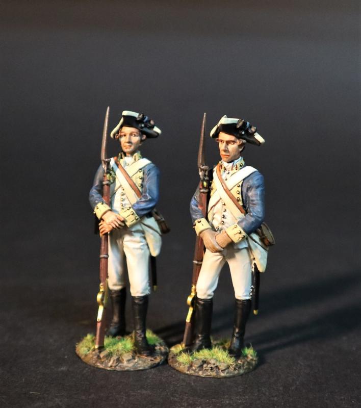 Two Infantry Standing Leaning on Gun (hand holding left wrist, hand holding left hand), Co.K Continental Morgan Guards, Frederick Co., 5th Virginia Regiment, The Army of the Shenandoah, The First Battle of Manassas, 1861, ACW, 1861-1865--two figures #1