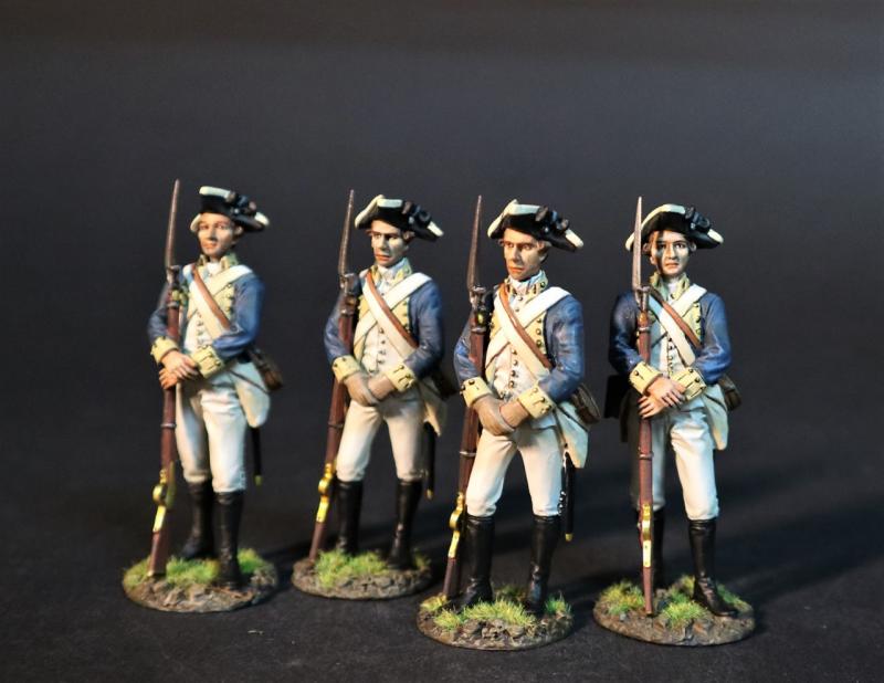 Four Infantry Standing Leaning on Gun (2 hand holding left wrist, 2 hand holding left hand), Co.K Continental Morgan Guards, Frederick Co., 5th Virginia Regiment, The Army of the Shenandoah, The First Battle of Manassas, 1861, ACW, 1861-1865--four figures #1