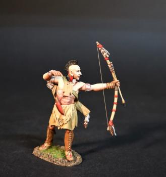 Beothuk Warrior Archer Standing Having Loosed an Arrow, Skraelings, The Conquest of America--single figure #0