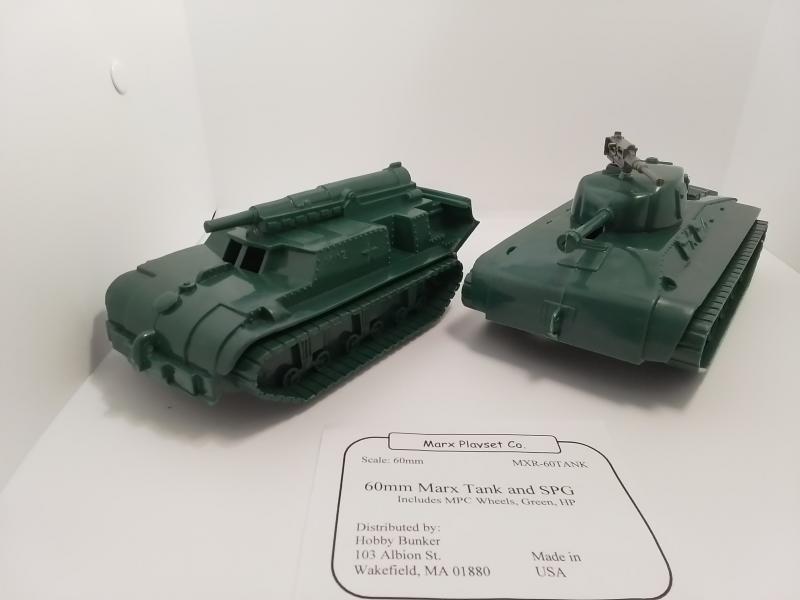 60mm US Tank and SPG - Green, Hard Plastic -- Limited Quantities! #3