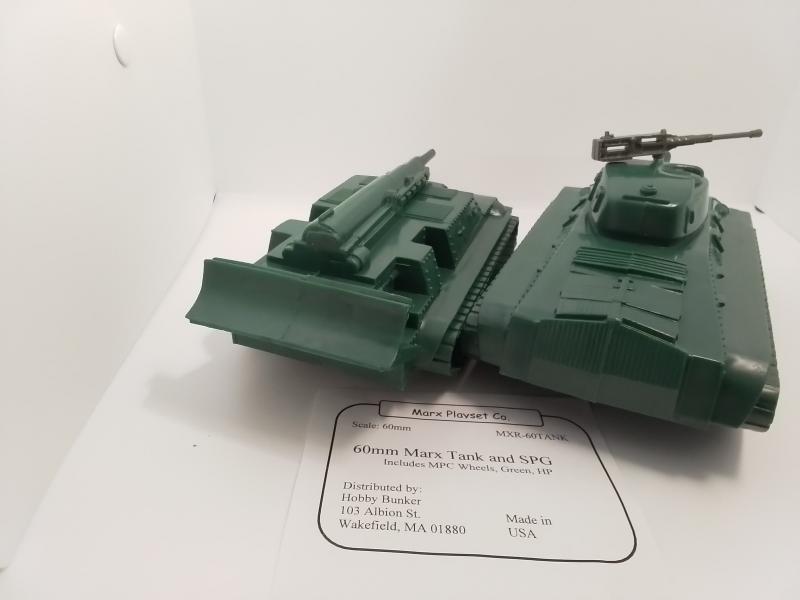 60mm US Tank and SPG - Green, Hard Plastic -- Limited Quantities! #4