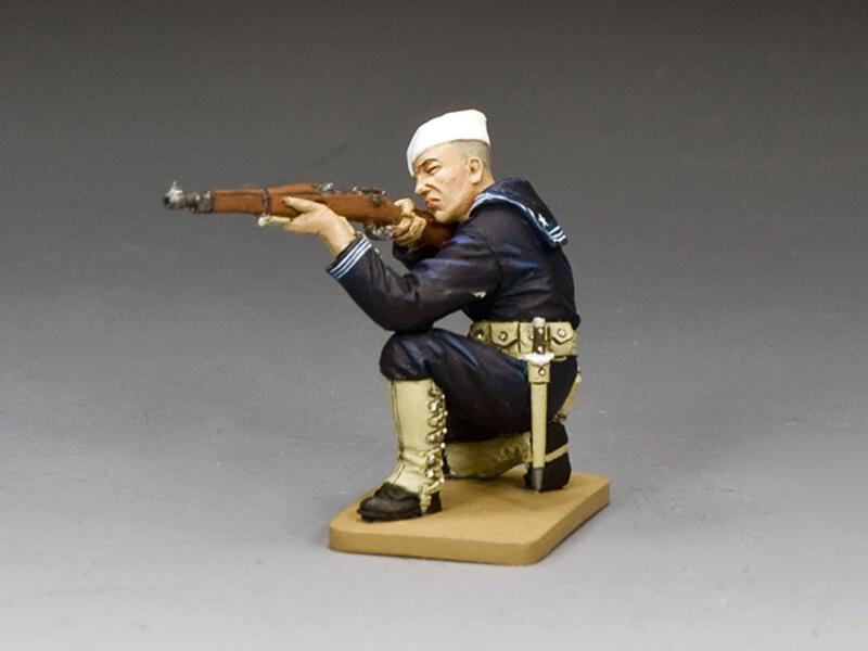 Bluejacket Kneeling Firing Rifle--Single Figure #1