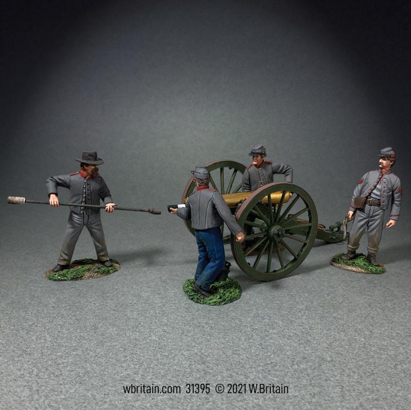 "Give ’Em Canister!" Confederate 12 Pound Napoleon and Crew--cannon and four figures #1