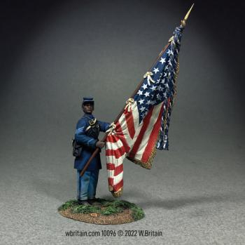 Image of Sgt. William Carney, Flagbearer, 54th Massachusetts Infantry, American Civil War--single figure