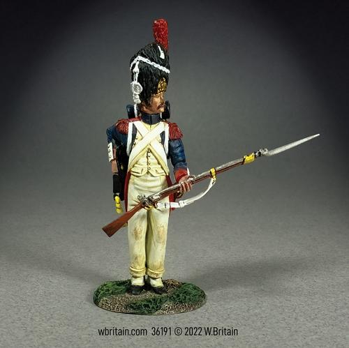French Imperial Guard Reaching for Cartridge--single figure #1