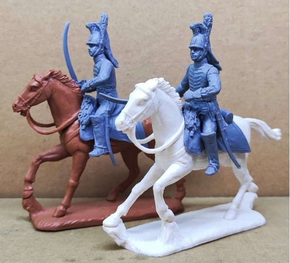 U.S. Light Dragoons--makes five mounted figures--1 mounted officer and 4 mounted troopers #5