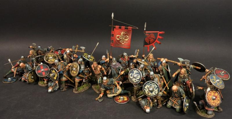 Viking Chieftain and Gjallarhorn, Shieldwall, the Vikings, The Age of Arthur--two figures #3