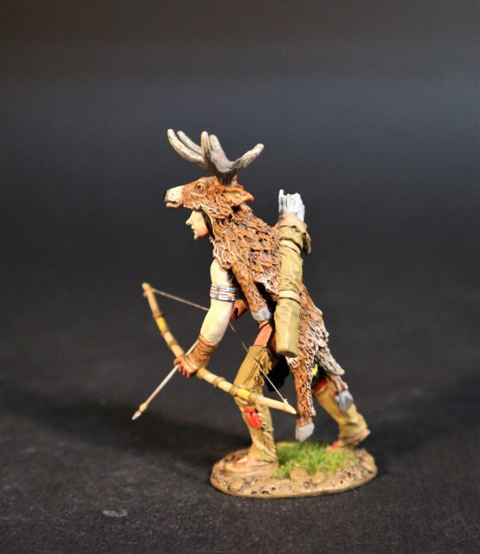 Beothuk Warrior Archer Wearing Deerskin with Antlers, Skraelings, The Conquest of America--single figure #2