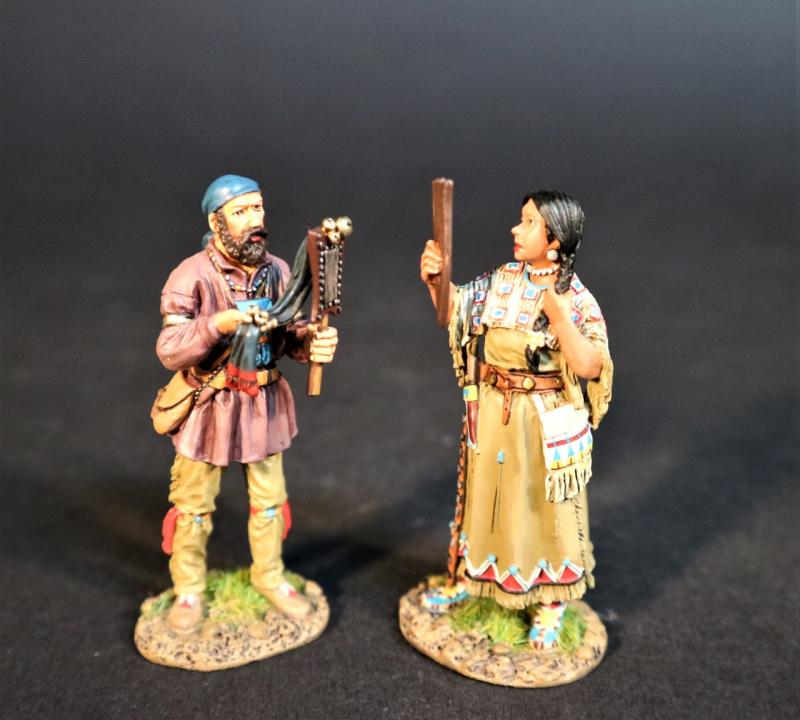 “New Shiny, Sparkly Little Things!”, The Rocky Mountain Rendevous, The Mountain Men, The Fur Trade--two figures #1