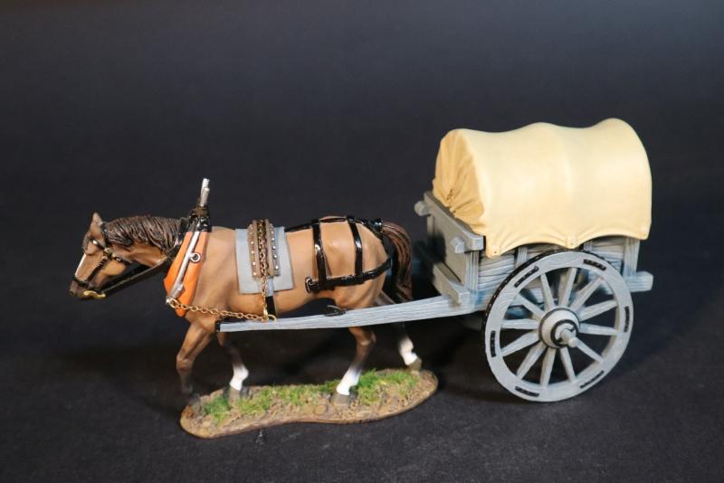 Horse for Carts or Wagons (tan colored, left leg forward), The Eighteenth Century Collection--single horse figure #2