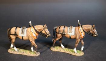 Image of Two Horses for Carts or Wagons (BAL-11 & BAL-12), The Eighteenth Century Collection--two horse figures Image of Two Horses for Carts or Wagons (BAL-11 & BAL-12), The Eighteenth Century Collection--two horse figures
