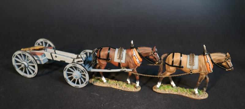 Two Horses for Carts or Wagons (BAL-11 & BAL-12), The Eighteenth Century Collection--two horse figures #2