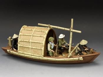 Image of ‘The VC Sampan Combo’--sampan with VC pilot and three VC figures