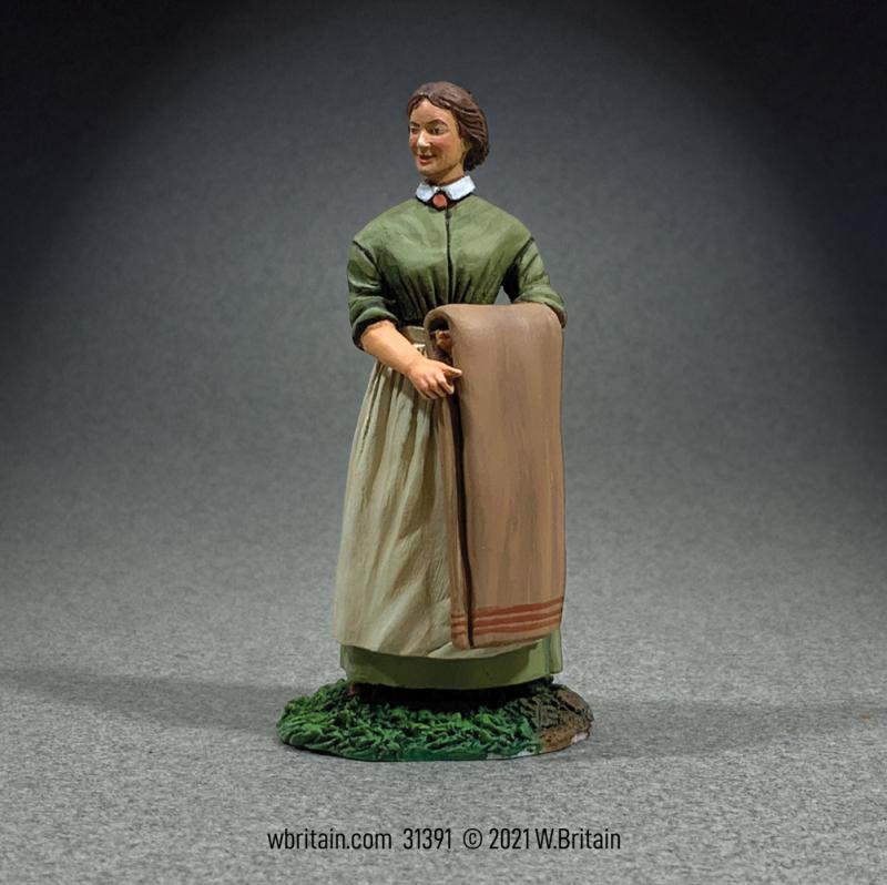 "A Caring Heart" Civilian Woman (Possibly A Nurse?) with Blanket--Single Figure #1
