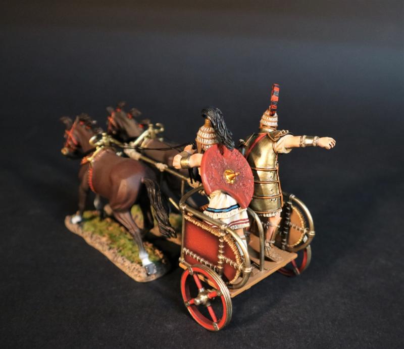 Antilochus of Pylos, Greek Chariot, The Greeks, The Trojan War, The Trojan War--two Greek figures, chariot, and horses #3