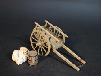 Image of The Red River Cart, The Fur Trade--five pieces (cart and cargo)--RETIRED--LAST ONE!!