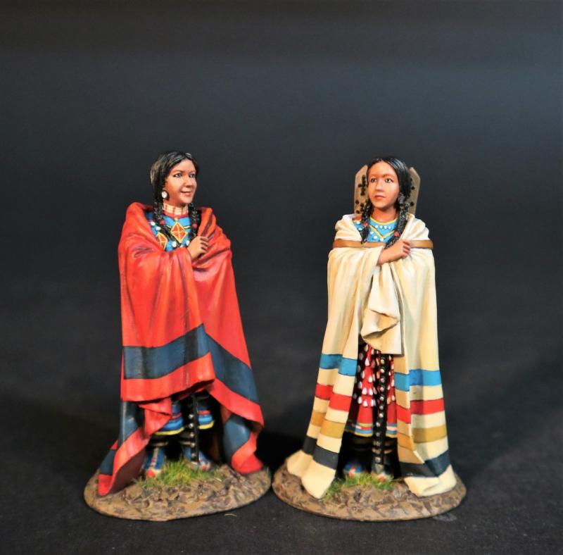 Two Squaws, The Rocky Mountain Rendevous, The Mountain Men, The Fur Trade--two figures #1
