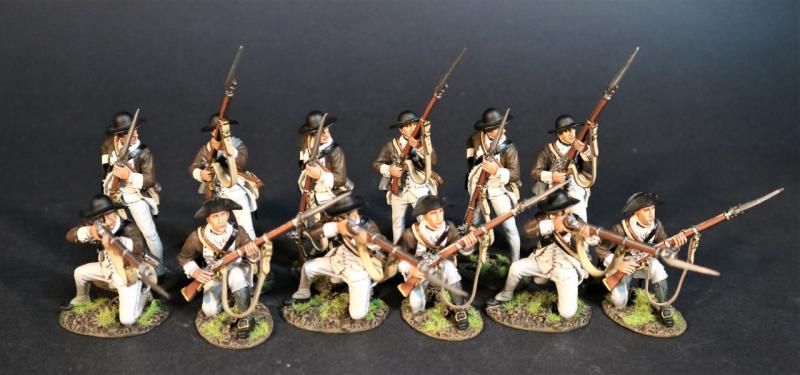 Twelve Infantry, The 1st Canadian Regiment, Continental Army, The Battle of Saratoga, 1777, Drums Along the Mohawk--twelve figures #1