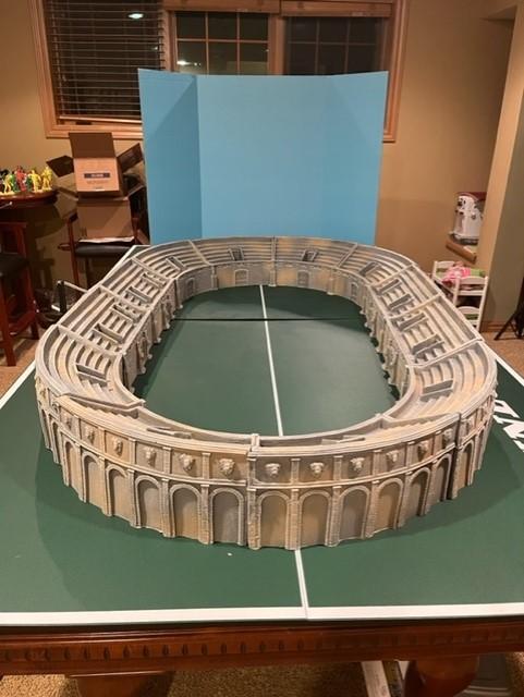 Roman Coliseum Straight Piece--17 in. L x 8 in. H x 8 in. W #3