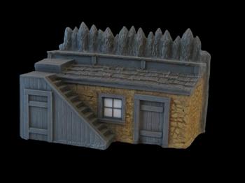 Image of Fort Apache 1876 #01 Stone Storehouse 9" x 6" x 6"--single foam piece--ONE IN STOCK.