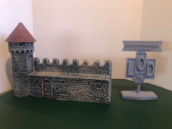 Image of Fortified Abbey Individual Wall and Tower--AWAITING RESTOCK.