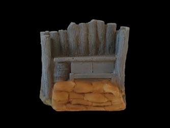 Image of Fort Apache 1876 #10 Stockade with Grain Sacks 3" x 3" x 5"--single foam piece--TEN IN STOCK.