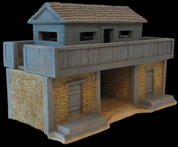 Fort Apache 1876 #04 Gatehouse with  Working Gate 17" x 9" x 11"--Six Foam Pieces--Restock will take two to three months. #2