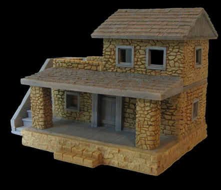 Fort Apache 1876 #03 Headquarters Building 15" x 12" x 11"--six foam pieces--Restock will take two to three months. #1