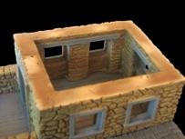 Fort Apache 1876 #03 Headquarters Building 15" x 12" x 11" -- Six Foam Pieces #3