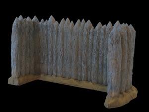 Fort Apache 1876 #08 U-Shaped Stockade Wall 11" x 5" x 6"--single foam piece--AWAITING RESTOCK. #1