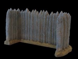 Image of Fort Apache 1876 #08 U-Shaped Stockade Wall 11" x 5" x 6"--single foam piece -- ONE IN STOCK!