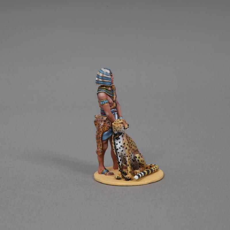 Egyptian Officer & Cheetah--single figure and chained cheetah figure #2