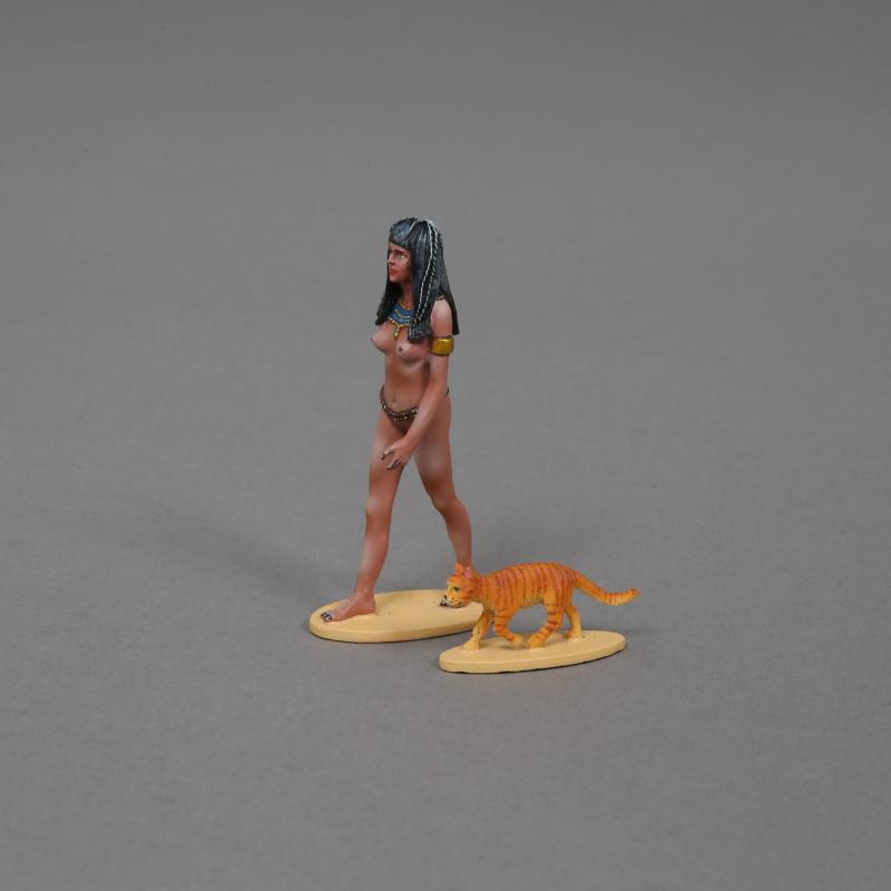 The Pharaoh's Mistress & Her Cat--single figure and cat figure #2