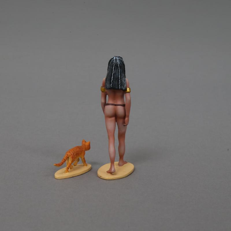 The Pharaoh's Mistress & Her Cat--single figure and cat figure #3